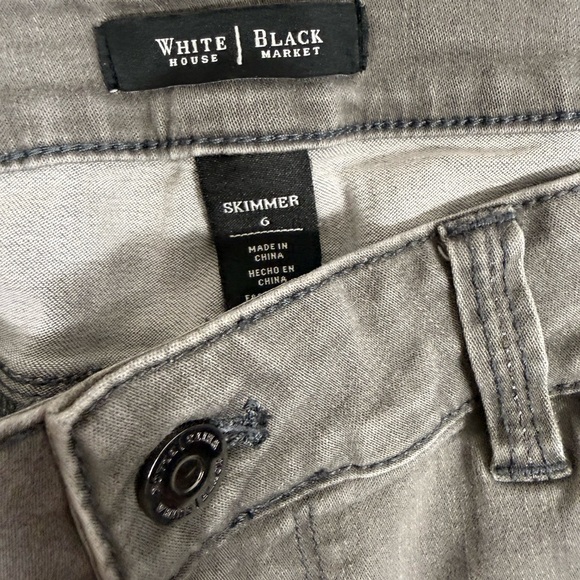 🔥 Host Pick 🔥White House Black Market skimmer charcoal gray jeans size 6 - Picture 5 of 9
